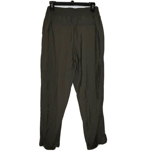 A New Day Ankle Pants Women’s Sz 6 Army Green Rolled Cuffs Center Seam High Rise - Picture 8 of 14